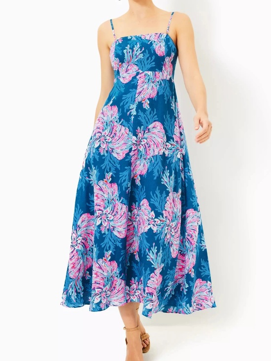 Lilly Pulitzer Dresses & Skirts - Lilly Pulitzer Jorgian Linen Midi Dress